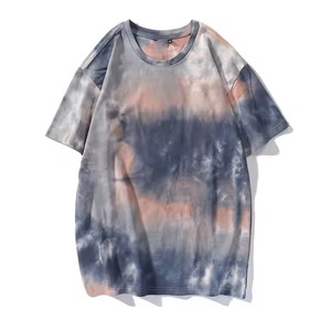 New Style Men's Casual Round Neck Short Sleeve <b>Tie</b> Dye Wholesale Design Custom Made Streetwear T Shirts For Men Casual - Product Image 6