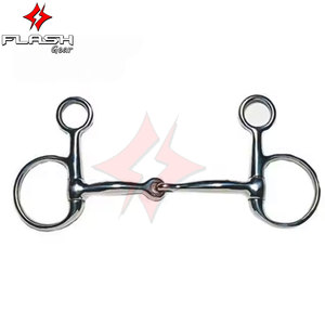Caballo hecho a medida 5 SS doble articulado boca de rodillo media mejilla broca de conducción Premium alemán plata caballo broca calzones - Product Image 6