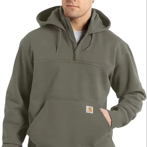 Sweats à capuche pour hommes Vente en gros Pas cher Blanc 100% Coton Homme Classique Sweat à capuche Personnalisé Puff Print Fleece Pullover Hoodie - Product Image 1