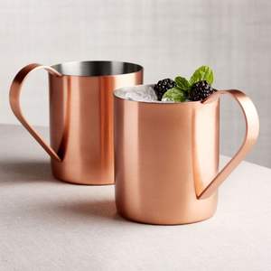 Copper Tea Coffee <b>Mug</b> for Beer Vodka Copper Cup With Gold Plated Copper <b>Mug</b> at <b>Cheap</b> Price - Product Image 4