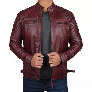 Vestes en cuir suédé vintage pour hommes sur mesure pour tissu en toile enduite de printemps avec support de logo avant - Product Image 3