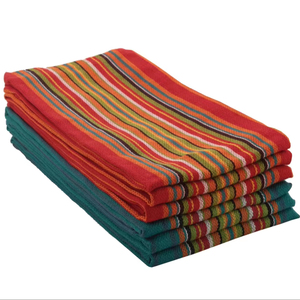 Juego de toallas de cocina de lino y algodón 100% de secado rápido tejido de Salsa multicolor sostenible para golfistas uso doméstico para hoteles playa Niño - Product Image 1