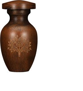 Small Keepsake Cremation <b>Urn</b> for Human <b>Ashes</b> with Wood Grain Finish Mini Personal Funeral <b>Urn</b> for <b>Pet</b> or Human <b>Ashes</b>, Decorative - Product Image 1