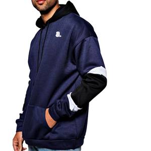 Sudadera con Capucha para Hombre, 100% Algodón de Primera Calidad, Gruesa para Invierno, con Forro Polar, Diseño de Logotipo Bordado con Pedrería, Patrón Sólido en la Parte Delantera - Product Image 2