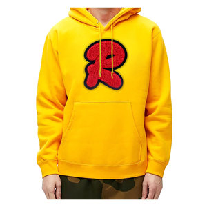 Sweat à capuche brodé imprimé en 3D unisexe, logo personnalisé, ample, décontracté, épaisseur, pull, sweat-shirt à carreaux teints en plaine, hommes et femmes - Product Image 1