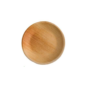 Platos desechables de hoja de palma de areca redonda de 6 pulgadas Eco Safe perfectos para fiestas bodas y eventos compostables y resistentes - Product Image 2