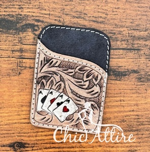 กระเป๋าสตางค์ใบเล็กหนังวัวแท้สำหรับผู้ชายและผู้หญิงปลอกใส่บัตรเครดิตหนังวัวคุณภาพสูง - Product Image 1