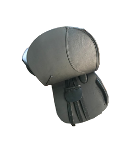 Siège rembourré de selle de dressage anglais en cuir DD gris véritable de qualité supérieure avec raccords de quincaillerie SS vente chaude en gros - Product Image 1