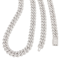 Look de luxe Moissanite Diamond Chain Box Link Type avec brillance longue durée et couleur or pour la mode et les événements pour l'exportation en vrac - Product Image 2