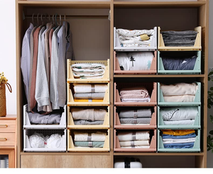 Stylera ที่จัดระเบียบตู้เสื้อผ้า (แพ็คขนาดใหญ่พิเศษ7ชิ้นสีเหลืองสี) ที่จัดระเบียบอเนกประสงค์สำหรับเสื้อผ้าพับได้ - Product Image 6