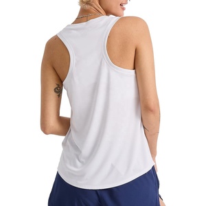 2024 logotipo personalizado mujeres XS gimnasio camisetas sin mangas transpirable ligero Spandex tejido de punto verano Casual Color sólido Uso de entrenamiento - Product Image 3