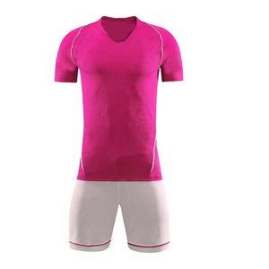 Uniforme de football 100% polyester pour hommes, maillots de la France rose avec impression par sublimation du logo, maillots de football - Product Image 5