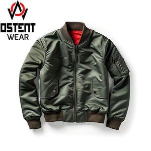 Wholesale Custom Made High Quality Polyester Bomber <b>Jacket</b> Winter Men Women Stand Collar High Street Style Outdoor <b>Canvas</b> <b>Jacket</b> - Product Image 2