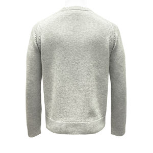 Suéter de Punto Trenzado de Lana Merino Extrafina de Alta Calidad para Hombre, Invierno FW23, Cuello Redondo, Manga Larga, Transpirable - Product Image 2