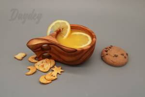 Handmade <b>Engraved</b> Wooden Kuksa Cup for Coffee Tea-Sustainable Outdoor Camping Hiking Travel Mug - Product Image 3