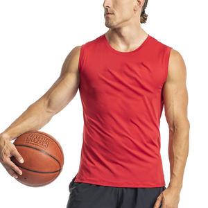 Débardeur de sport respirant pour homme, grande taille, 100 % polyester lavé, haute qualité, personnalisé, pour la gym - Product Image 1