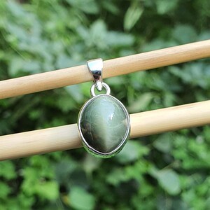 925ทำด้วยมือเงินสเตอร์ลิงจี้อัญมณีรูปวงรีทรงรีทันสมัยสำหรับเป็นของขวัญในงานเลี้ยงครบรอบ - Product Image 4