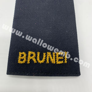 Epaulettes de Alta Calidad con Bordado Wallow para Oficiales de la Fuerza Aérea Real de Brunéi, Uniformes con Epaulettes de Hombro para Defensa Personal - Product Image 4
