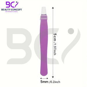 Stainless Steel Eyebrow Tweezers, Colored Beauty <b>Makeup</b> <b>Tool</b> for Hair Removal, Double Eyelid False Eyelashes - Product Image 4