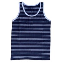 Débardeur de sport pour homme en coton rayé, écologique, de haute qualité, respirant, à séchage rapide, personnalisable, avec col rabattable