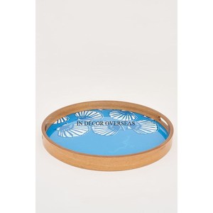 ชุดถาดเสิร์ฟอาหารรูปทรงกลม2ชิ้นพร้อมเคลือบดีไซน์เนอร์เอกลักษณ์ - Product Image 6