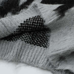 Pulls pour hommes de qualité supérieure, vêtements décontractés, tissu respirant à manches longues pour l'extérieur, faible MOQ, pulls en mohair pour hommes - Product Image 4