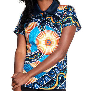 Custom Made Printed <b>Polo</b> Shirts 100% Cotton For <b>Women</b> <b>Top</b> Quality New Fashion Cotton Polyester <b>Women</b> Printed <b>Polo</b> Shirts - Product Image 5