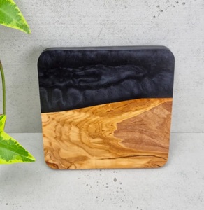 Top Ocean Wave Serving Board Posavasos de resina Almohadillas Decoración de mesa Taza de bebida Posavasos Bandeja con posavasos de resina Ocean Wave Ocean Resin - Product Image 5