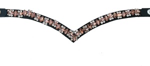 Diadema de Cuero con Cristales de Lujo para Caballo de Exhibición, Diadema Brillante para Brida de Caballo - Product Image 3