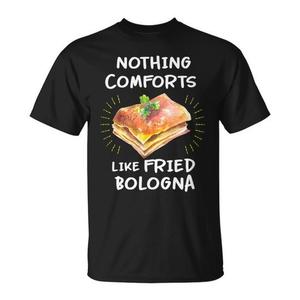 T-shirt Fried Bologna Sandwich unisex per adulti, manica corta, girocollo, stampa digitale, abbigliamento comfort food - Product Image 1