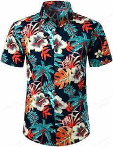 Camisas de Playa de Manga Larga para Hombre, Diseño Hawaiano Estampado Personalizado, 100% Algodón, Antibolitas, Precios Bajos - Product Image 6