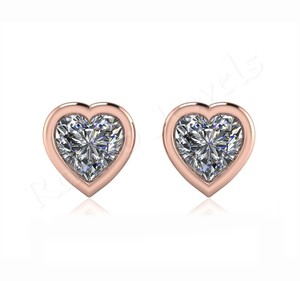 RJE03 Good Quality Custom Design Solid Silver <b>Stud</b> <b>Earring</b> Jewelry Manufacture India Heart 5mm 925 Sterling Best Gift for Women - Product Image 4