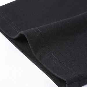 Vente chaude Chemises unisexes à manches longues vierges 230gsm Respirantes à épaules tombantes en coton T-shirts personnalisés T-shirt blanc décontracté sport - Product Image 3