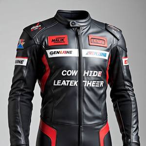 Durable PU <b>Leather</b>/Genuine <b>Leather</b> Motorcycle <b>Suit</b> Full <b>Body</b> Armor Kevlar Stretch Panels Track Day - Malik Raza - Product Image 1