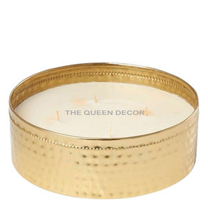 Venta a granel de velas perfumadas con acabado Gris de forma redonda de Metal de hierro decoración de iluminación interior única moderna para el hogar - Product Image 6