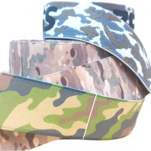 Italia-Hecho personalizado táctico Camo verde tejido Jacquard banda elástica Correa prendas sublimación impresa Nylon poliéster uso al aire libre - Product Image 2