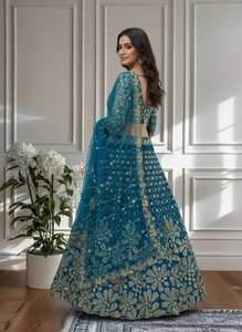 Brillez avec style avec ce lehenga magnifiquement brodé, conçu pour vos moments spéciaux Lehenga (semi Steach) Lehenga Fabric - Product Image 5