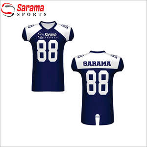 Meilleur prix – Ensemble maillot de football américain personnalisable à manches courtes, imprimé numériquement, respirant, avec protection anti-chute - Product Image 2