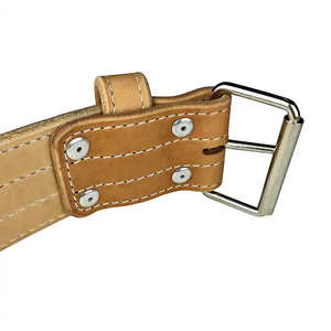 Cinturón de cuero para levantamiento de pesas Perfecto para sentadillas, peso muerto y prensas, este cinturón reduce el riesgo de lesiones y mejora la seguridad del rendimiento - Product Image 2