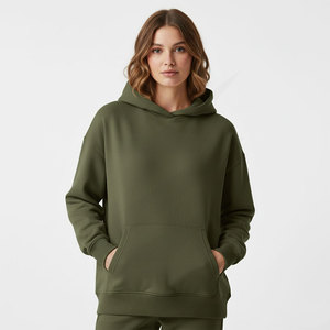 Sweat-shirt à capuche surdimensionné personnalisé pour femme, coupe ample, en molleton épais 100 % coton, fabrication OEM, vente en gros, fabricant en gros - Product Image 1