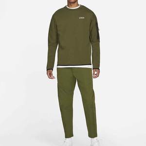 Sweat-shirt pour homme en tissu épais de coupe normale de haute qualité OEM 100% Sweat-shirt à col rond en coton molletonné avec logo personnalisé - Product Image 4