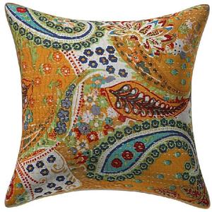 Nouvelle arrivée fait à la main coton Kantha housses de coussin fermeture éclair plus proche canapé traditionnel décoration de la maison housses de coussin - Product Image 2