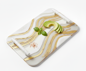 Tabla de Cortar de Resina de Mármol de Diseño de Alta Calidad, Hecha a Mano, Natural, Ecológica y Duradera para el Hogar, Hotel o Restaurante - Product Image 5