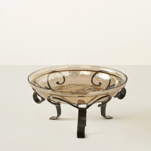 Tazón de servicio de metal de diseño más atractivo con soporte de base de diseñador dorado Tazón de servicio para decoración de boda - Product Image 2