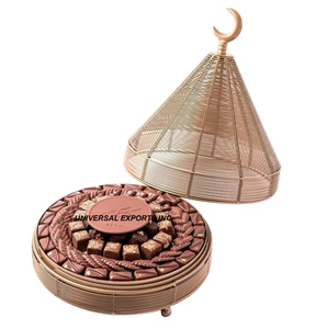 Plateau à chocolat en fil de fer fini or Plateau à chocolat fait main d'excellente qualité Nouveau plateau à chocolat le plus vendu - Product Image 1