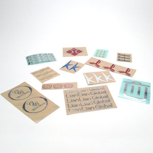 Autocollant de transfert en métal argenté bricolage étiquette étanche adhésive forte Logo de marque 3D sans fond étiquette en vinyle Durable pour paquet de tasse - Product Image 1