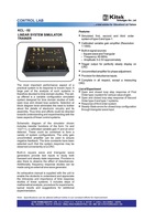 Simulateur de système linéaire de haute qualité KITEK Modèle KCL-02 pour laboratoire d'instrumentation de contrôle (Première/Deuxième/Troisième ordre) – Éducatif