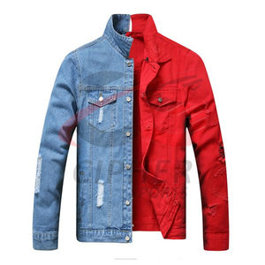 แจ็กเก็ตยีนส์สำหรับผู้ชายเสื้อแจ็กเก็ตยีนส์แนวสตรีทลำลอง - Product Image 5