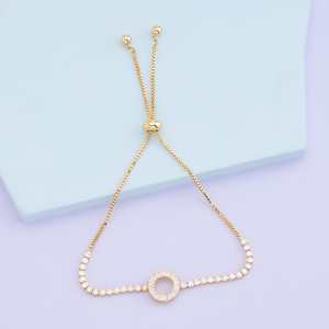Bracelet en zircon cristal élégant et éblouissant - Product Image 3