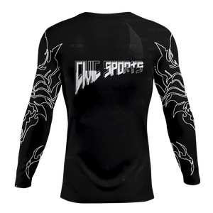 Rashguard de manga larga personalizado al por mayor para hombres Diseña tu propio producto personalizable - Product Image 6